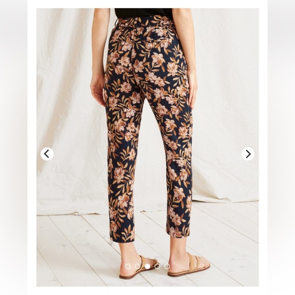 Garnet Hill Ahra Organic Cotton Trousers Size Small - Picture 14 of 16